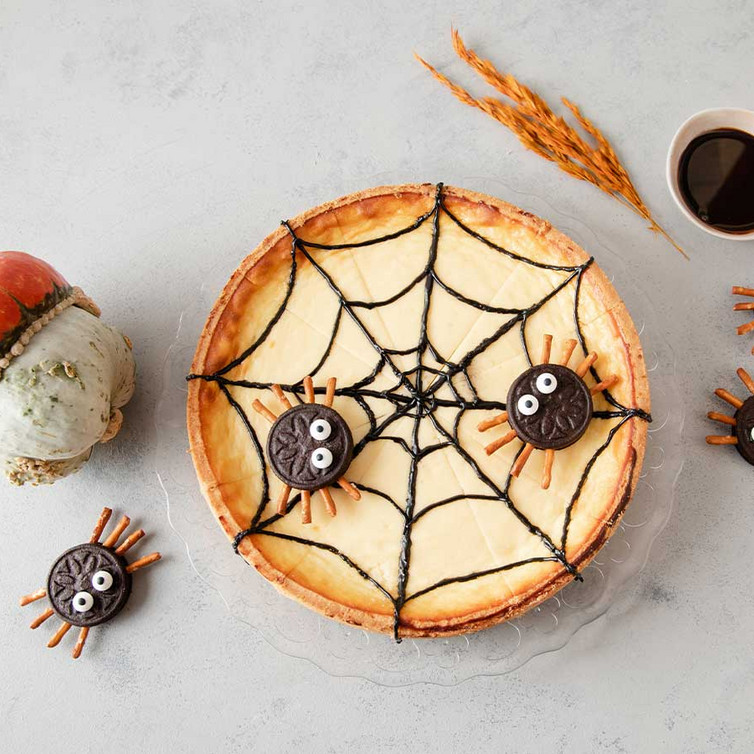 Spinnennetz Halloween-Kuchen