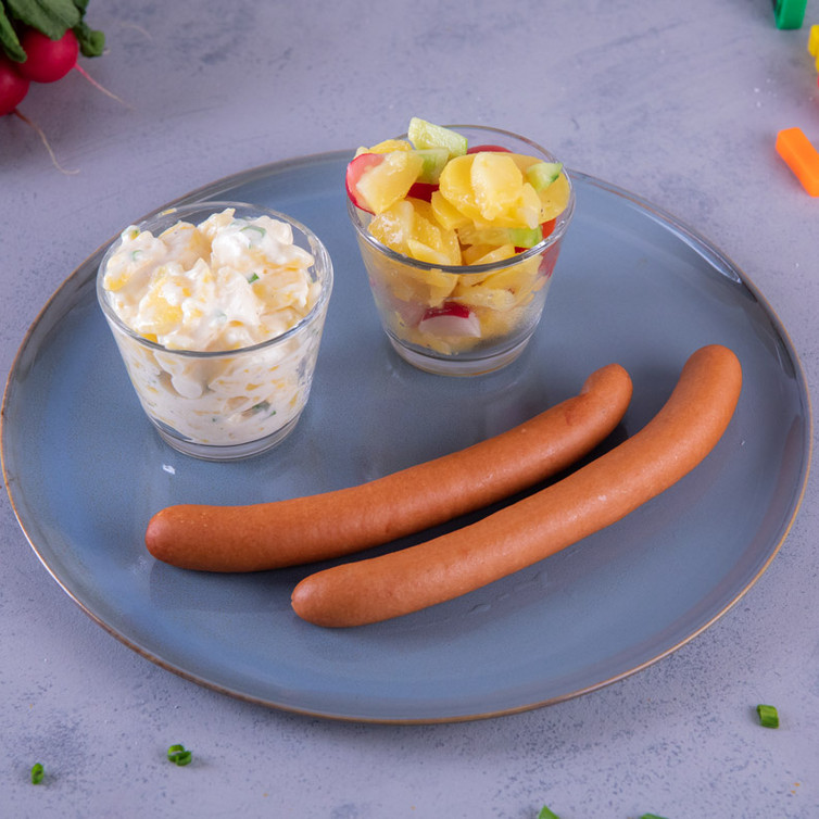 Würtschen mit Kartoffelsalat bei eismann