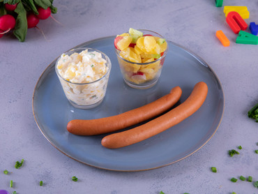 Würtschen mit Kartoffelsalat bei eismann